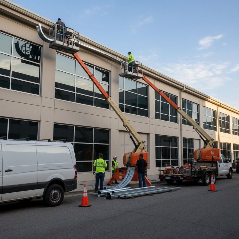 Steel Gutter Installation