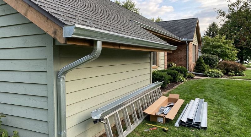 Steel Rain Gutter Installation in San Francisco, CA